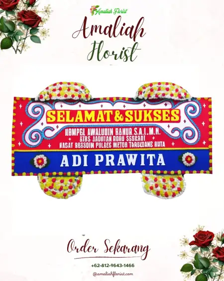 Papan Bunga Ucapan Selamat Banda Sakti