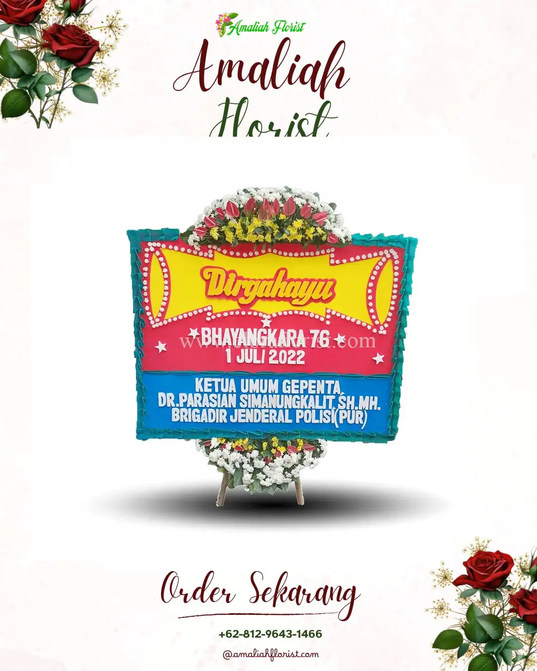 Papan Bunga HUT Ulang Tahun Banda Sakti